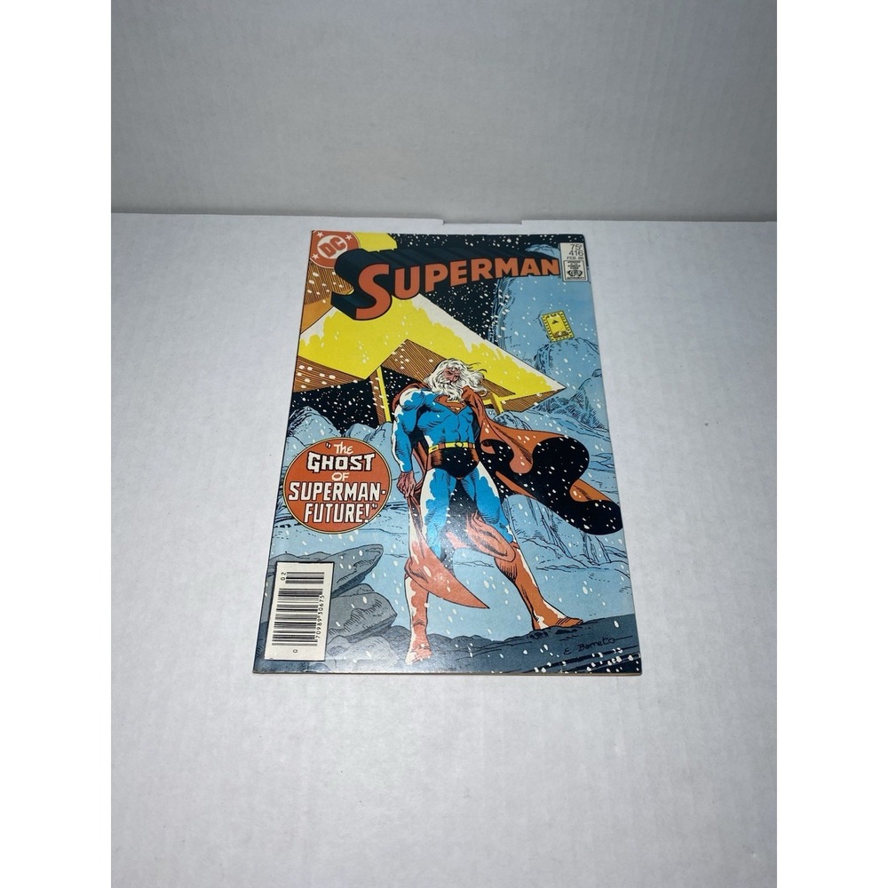 Superman #416 Feb 1986 DC Comic Ghost Of Superman Future